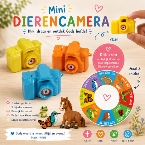 Mini religieuze dierencamera's