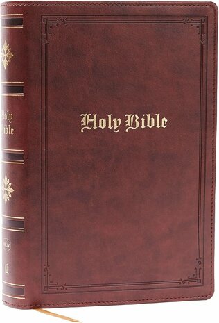 NKJV - Giant Print, Personal size,  Brown , Leathersoft  