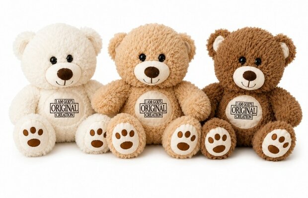 Pluche knuffel beren God's original creation