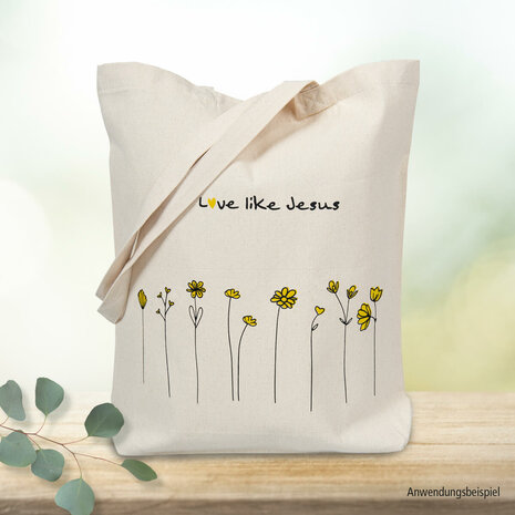 Katoenen tas Love like Jesus
