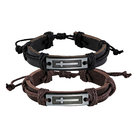 Armband-Kreuz-Leder