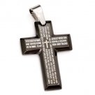 Pendant-cross-Vater-unser-32x32x4cm-black