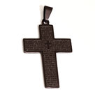 Pendant-cross-Vater-Unser-44x30x2mm-black