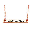 Necklace-faith-hope-love-rose-gold