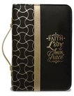 Bijbelhoes-x-large-zwart-goud-faith-love