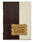 Biblecover-x-large-navy-brown-be-strong