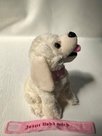 Kuscheltier-labrador-rosa-Halsband-Jesus-liebt-mich-gestickt