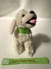 Plush-labrador-green-collar-Jesus-liebt-mich-embroidery