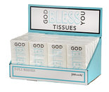 Display-tissues-(24)-God-bless-you-black-blauw