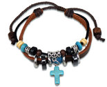 Bracelet-leather-whiteh-cross-silver-turquoise