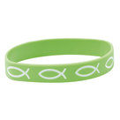 Bracelet-fish-green-silicon