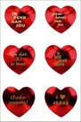 Stickervel-glimmende-harten-6-per-vel