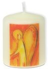 Blunt-Candle-angel-oranje-yellow-65cm