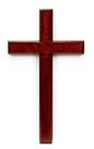 Cross-mahogany-40cm-hanging