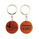 Sleutelhanger-hout-awesome-God-rond