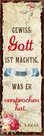 Magnet-5x15cm-Gewiss:-Gott-ist-maechtig-zu-tun