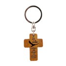 Keyring-dutch-cross-wood-Jesaja-40:31