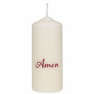 Candle-Amen-12-cm