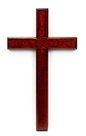 Cross-mahogany-30cm-hanging