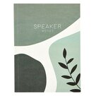 Notizbuch-Sprecher-grün