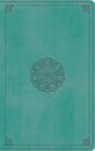 Turquoise-Emblem-Design-Trutone-----ESV-Large-Print-Value-Thinline-Bible