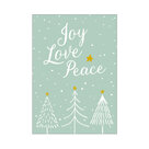 Kerst-ansichtkaart-Joy-Love-Peace