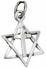 Silver-pendant-star-of-david--cross-16mm