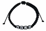 Bracelet-cubes-WWJD-cord-black