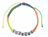 Bracelet-cubes-I-love-Jesus--cord-rainbow
