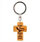 Schlüsselanhänger-Kreuz-Holz-Gott-ist-meine-Starke