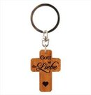Schlüsselanhänger-Kreuz-Holz-Gott-ist-die-Liebe