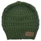 Womens-ponytail-beanie-Thankful-green