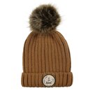 Womens-Beanie-with-pom-pom-pumpkin-Bee-kind