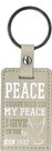 Leather-keyring--Peace-I-leave--Joh.-14:27