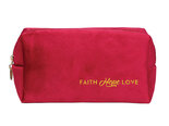 Portemonnee-Mehrzweck-Faith-Hope-Love-rood