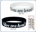 Armband-siliconen-You-are-loved-zwart