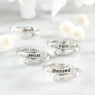Adjustable-bangle-ring-(set3)--Jesus--Faith-Blessed