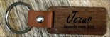 Keychain-wood-leather--Jezus-houdt-van-jou