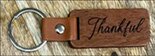 Keychain-wood-leather-Thankful