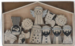 Krippenstall-set-Naturfarbe-(11-Teile)