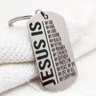 Keyring-metal-Jesus-is