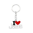 Keyring-metal-I-(heart)-Jesus