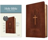KJV-thinline-reference-bible-RL--LeatherLike-Reverent-Cross-Dark-Brown