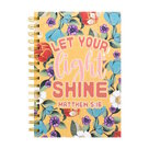Schrijfdagboek-spiraal-Let-your-light-shine