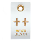 Oorbellen-cross-rhinestones-leren-tag