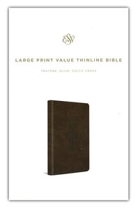 ESV large print value thinline bible green leatherlook