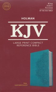 KJV large print compact bible teal leatherlook