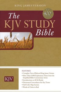 KJV study bible burgundy leather