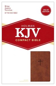 KJV value compact bible brown leatherlook