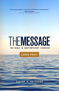 Message large print outreach bible multicolor paperback